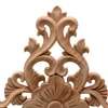 VZLX Vintage Floral Wood Carved Corner Applique Wooden Carving Decal for Furniture Cabinet Door Frame Wall Home Decor Crafts ► Photo 3/6