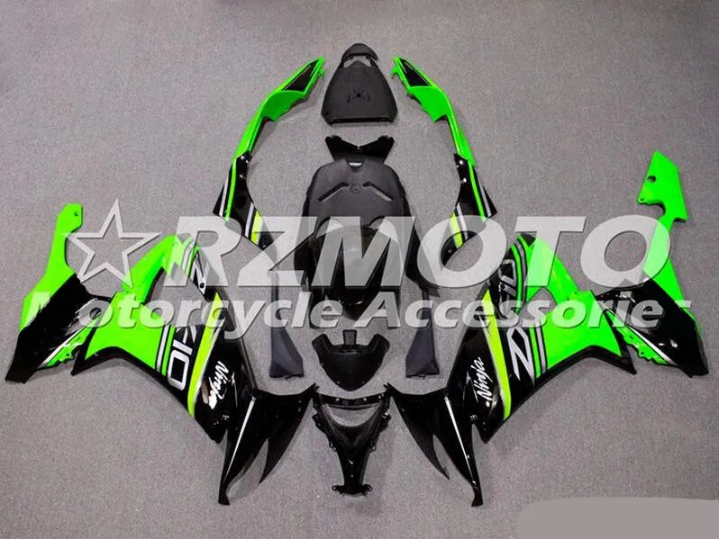 

New ABS Motorcycle Fairings Kit Fit for kawasaki Ninja ZX-10R ZX10R 2008 2009 2010 10R 08 09 10 Bodywork set custom black green