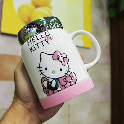 Креативные офисные чашки для молока, керамические кружки с ложкой