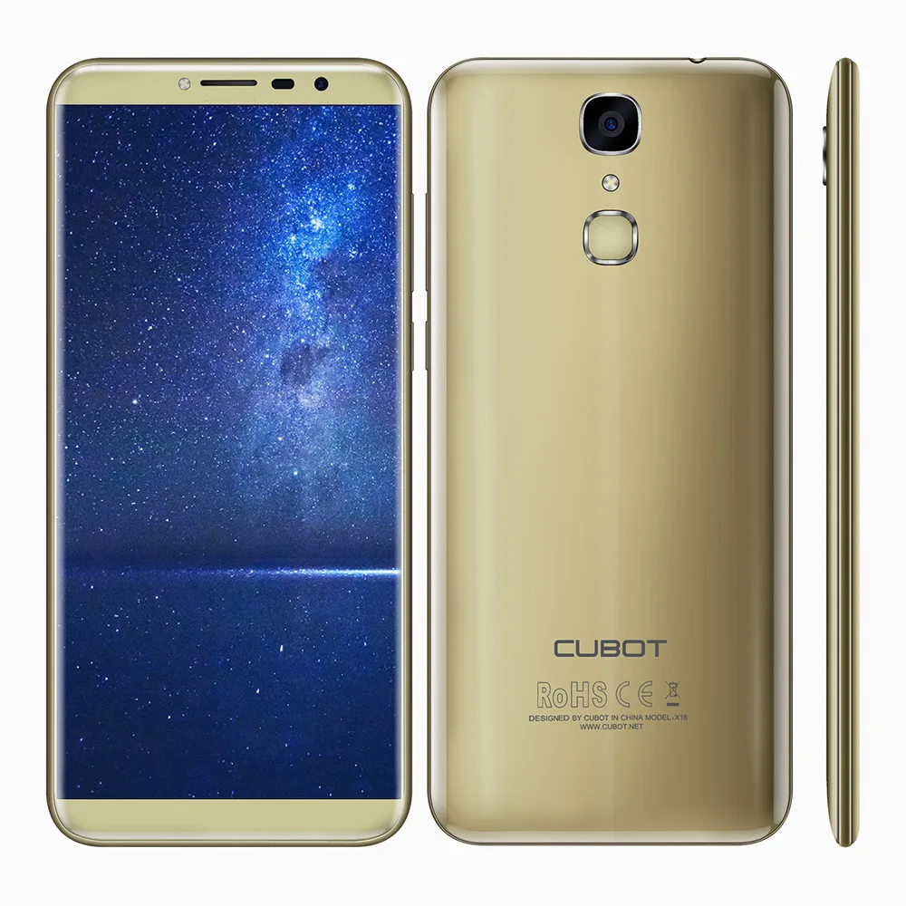 Cubot X18 4 г Android 7,0 Оригинальный смартфон 5,7 дюймов MTK6737T ядра 1,5 ГГц 3 ГБ оперативная память 32 Встроенная 13.0MP сзади камера отпечатков пальцев