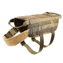 Военная для боевой тренировки собака жгут жилет Охота Тактический прогулки походы водостойкий MOLLE жгут одежда для обслуживания собаки