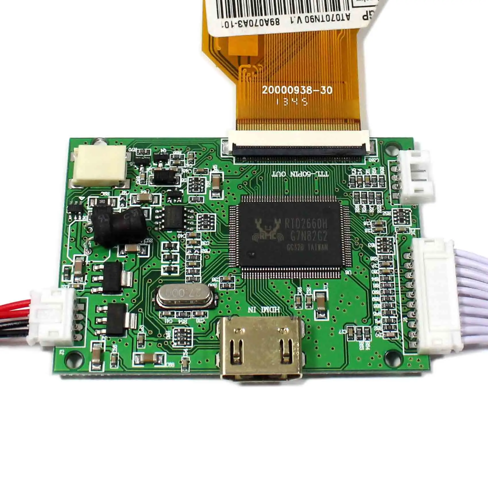 HD MI 입력 LCD 컨트롤러 보드, 7 인치 AT070TN90 800x480 LCD 화면