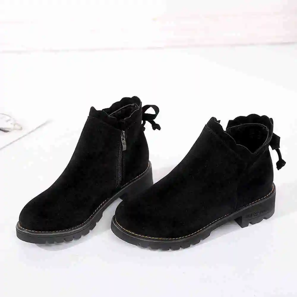 womens black ankle boots no heel