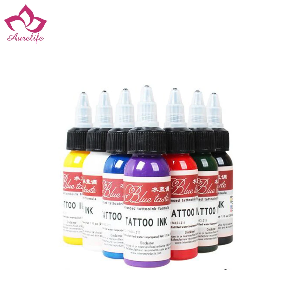 

BEST Fran fansF new 2 pcs set lovely Tattoo Ink Pigment 15ML 8 Colors for Permanent Eyebrow Lip Makeup Tattoo Machine for faced
