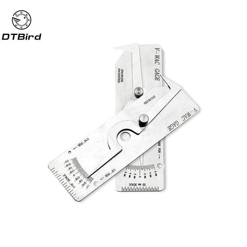 

V-WAC Welding Gauge Weld Biting Edge Undercut Inspection Gauge Metric/Imperial MM Reading Undercut Depth Ruler Measurement