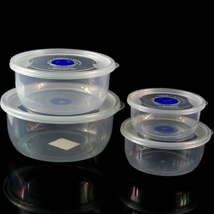 4 Pcs 400ml 750ml 1200ml Microwave Safe Vented Lid Food Storage Container Food Storage Box