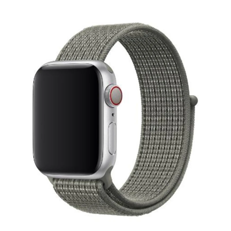 Спортивная петля ремешок для Apple Watch Band 5 4 44 мм 40 мм 42 мм 38 мм iWatch Series 4 3 2 1 Correa нейлоновый наручный браслет, ремешок аксессуары - Цвет ремешка: Spruce fog