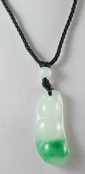 

Chinese beautiful natural jade hand-carved Jade pendant lucky bean