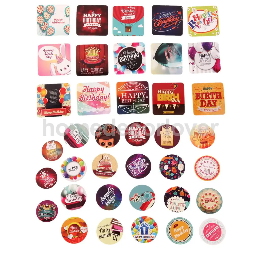 

3 Packs New Arrival Chci Fashion Happy Birthday Decals Stickers