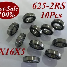 10 шт. 625RS 625 2RS 625RZ 625-2RZ 625-2RS 5X16X5 мм миниатюрный шариковый подшипник s скейтборд-скутер роликовые коньки шариковый подшипник