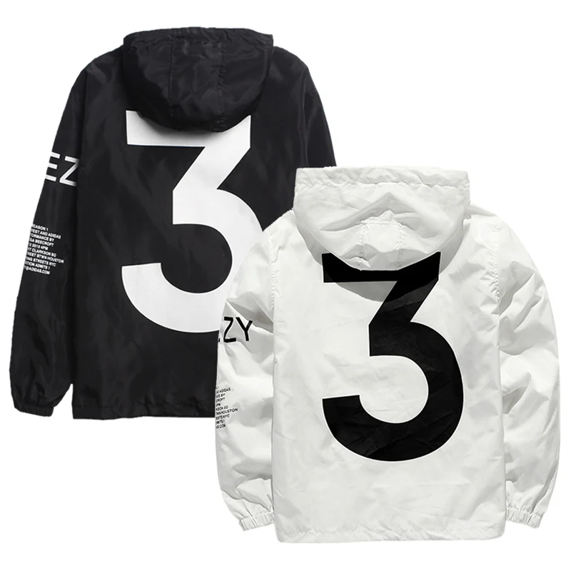 

Lamilus Men's Y-3 Brand Windbreaker Hip Hop Hooded Jacket Clothing Sportswear Men Fashion Thin Windbreaker Jacket Zipper Outwear