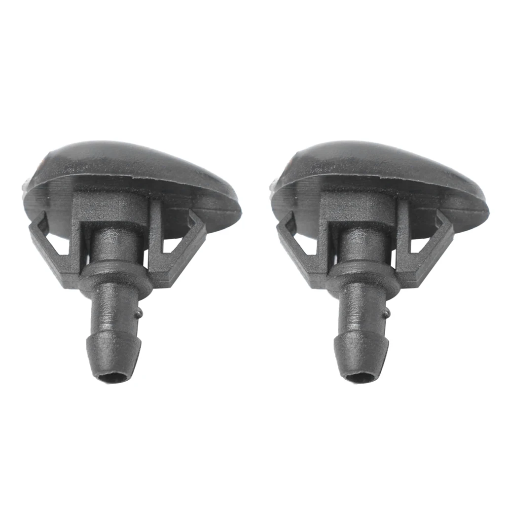 

2 Pieces Black Windshield Wiper Water Spray Jet Washer Nozzles Nylon PA66 Windscreen Wipers for Nissan Frontier