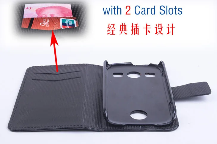 ل سامسونج xcover غالاكسي 2 s7710 حالة تغطية محفظة ، نوعية جيدة جلد + هارد الغلاف الخلفي ل xcover 2 s7710 الهاتف