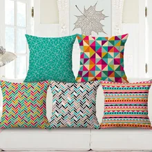 Современный Творческий Геометрия Одна Сторона Печать Home Decor Диван Автокресло Декоративные Чехлы Наволочка Капа Almofada