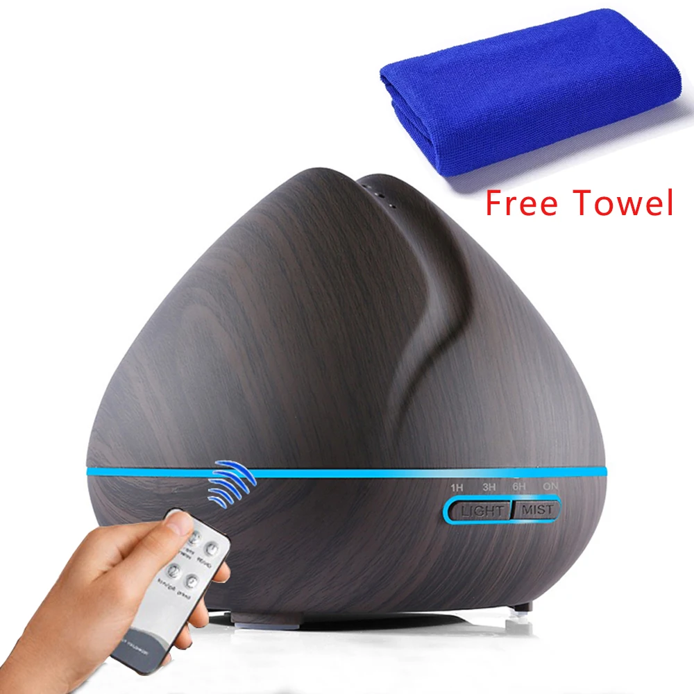 

550ML Aromatherapy Essenrial Oil Aroma Diffuser With Wood Grain Ultrasonic Air Humidifier Aromatherapy Diffuser For Home Office