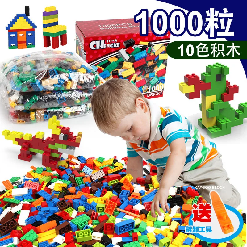 

Kaygoo DIY Building Blocks 1000pcs Creative Bricks Toys for Children Educational Compatible Bricks brinquedos Kids Toys Gifts