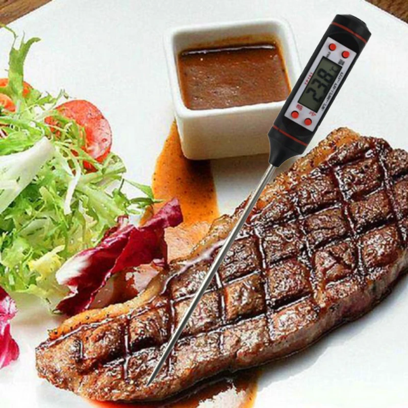 Цифровой Кухонный Термометр, зонд, термометр для мяса, для приготовления пищи, мяса, барбекю, зонд, измеритель температуры