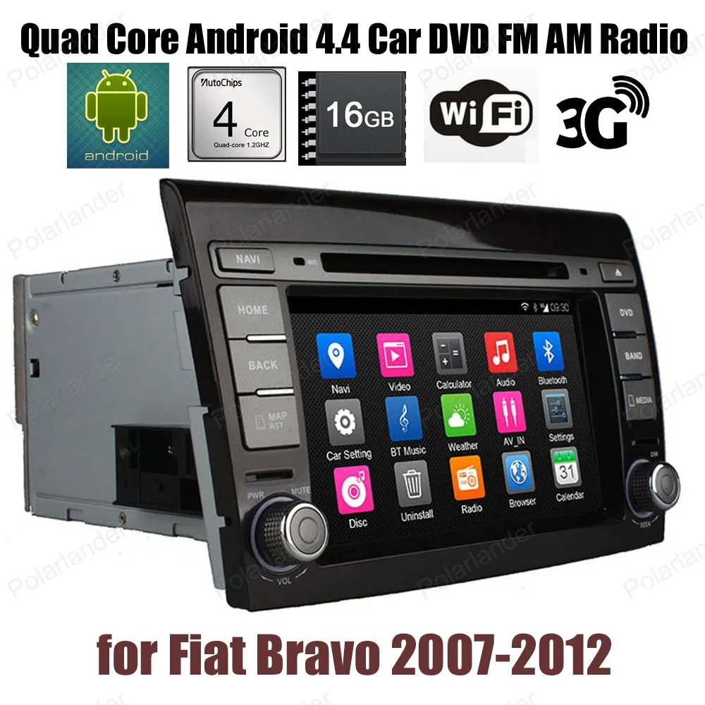 Android4 4 16G ROM 7 inch Car DVD Support DTV GPS BT 3G WiFi DAB font