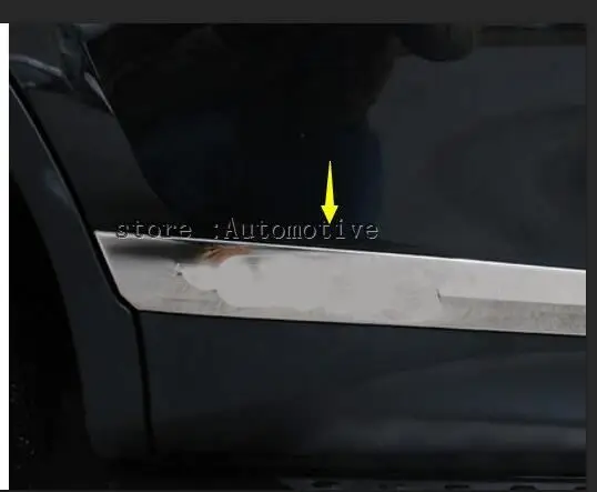 Автомобильный Стайлинг для Toyota RAV4 молдинг боковой двери из нержавеющей стали обшивка корпуса наклейки полосы для Toyota RAV4 2013