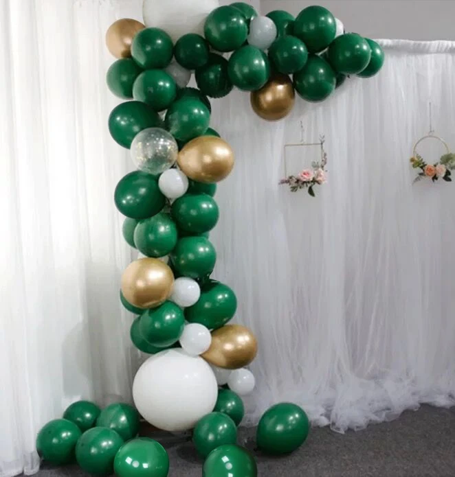 

Dark Green Balloon Arch & Garland Kit Chrome Gold/Confetti Balloon Birthday Baby Shower Engagement Bridal Event Party Favor