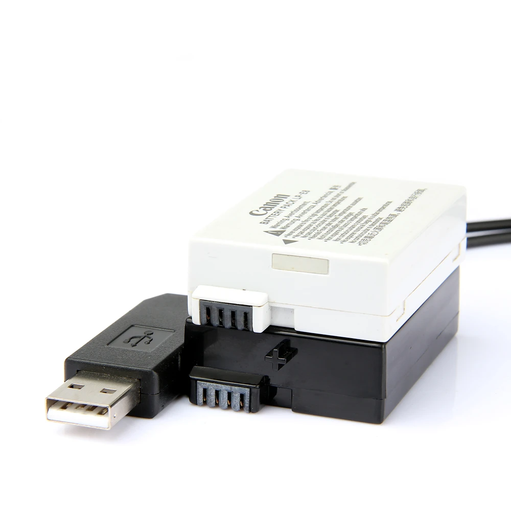 USB кабель для привода 5 В внешняя мощность + искусственная батарея (фотосессия LP E8