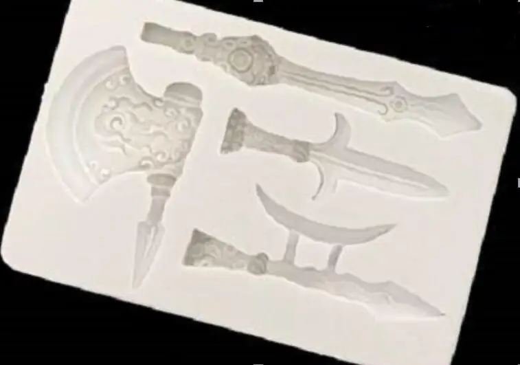 

Cake Tools 1 pc boy gift sword silicone mold Decorating Gumpaste fondant tool mould