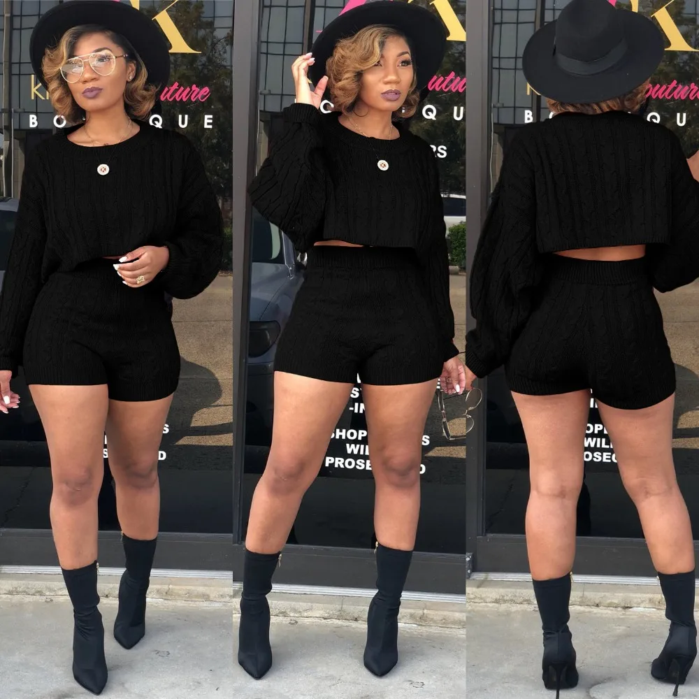 shorts and sweater set