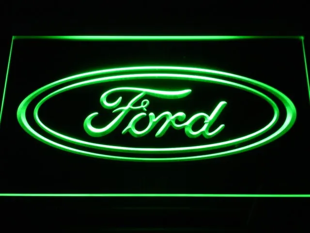 D007 Ford Автомобильный светодиодный неоновый знак с выключателем вкл/выкл 7 цветов
