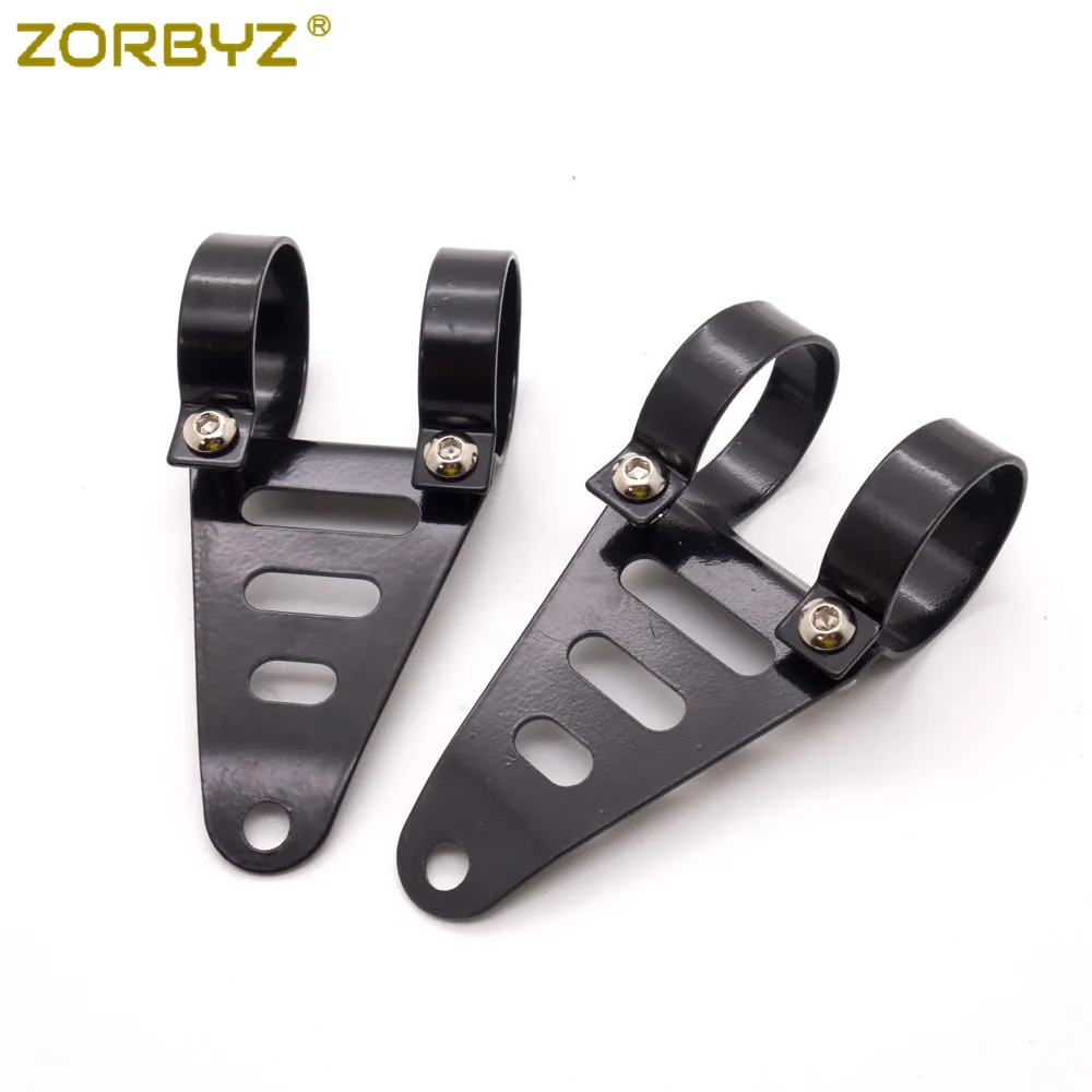 ZORBYZ 41 мм 43 мотоциклетная черная металлическая фара Вилка Крепление кронштейн