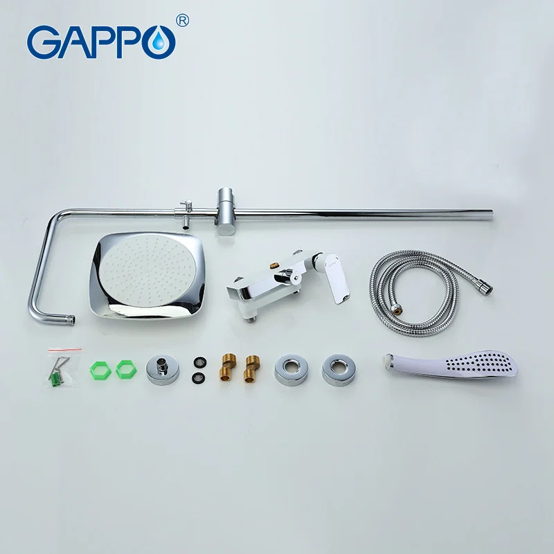 GAPPO белый смеситель для душа ванная комната кран для раковины, кран для раковины, кран для ванной кран водопад Смесители для ванной