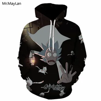 

Harajuku Cartoon Crazy Ricky and Morty 3D Print Hipster Hoodies Men/Women Hiphop Pullover Streetwear Hood Sweatshirt Coat Jacket