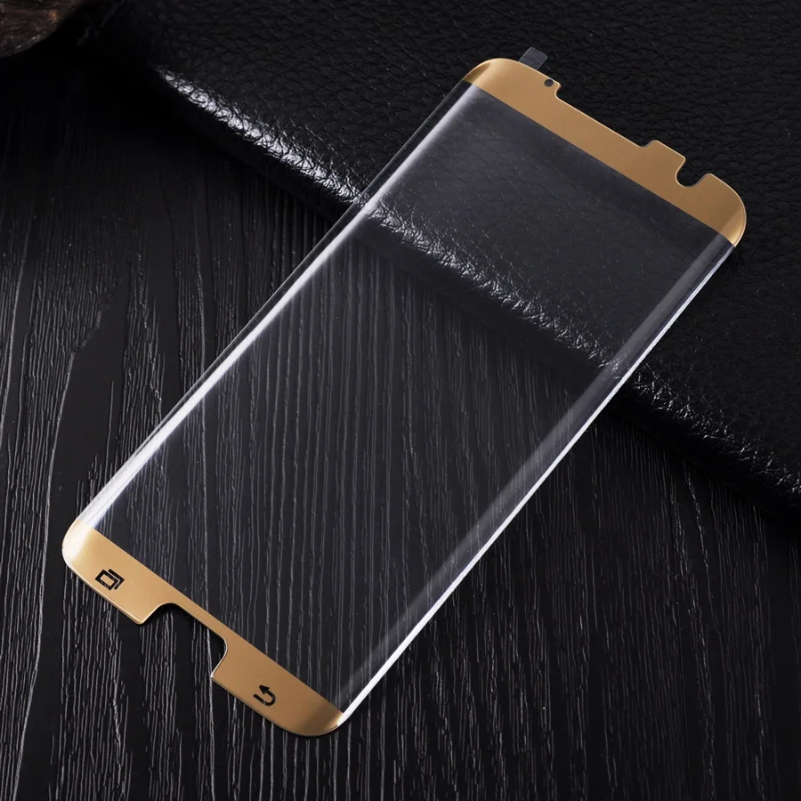 

LANCASE Tempered Glass For Samsung Galaxy S7 Edge Screen Protector 9H 3D Full Cover Round Curved Film For Samsung S7 Edge Glass