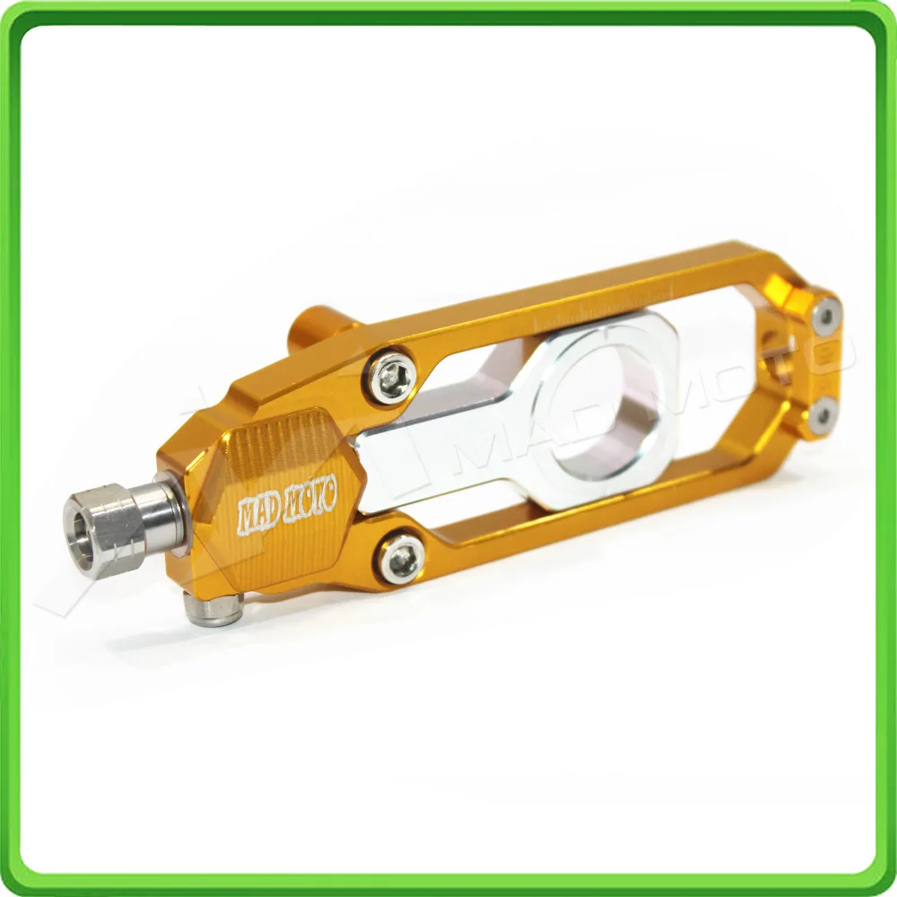 Motorcycle Chain Tensioner Adjuster fit for HONDA CBR 1000 RR CBR1000RR 2004 2005 2006 2007 Gold & Silver (7)