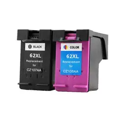 2PK совместимый для 62XL переработанного чернильного картриджа для hp62 62 5640 5660 7640 5540 5544 5545 5546 5548 Officejet 5740 5741 5742 5743 5744