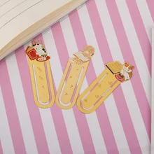 Котята металлические закладки Cat Книга Марка книги Школа Офис закладка Мультфильм поттеринг Канцтовары закладки для книг Kawaii