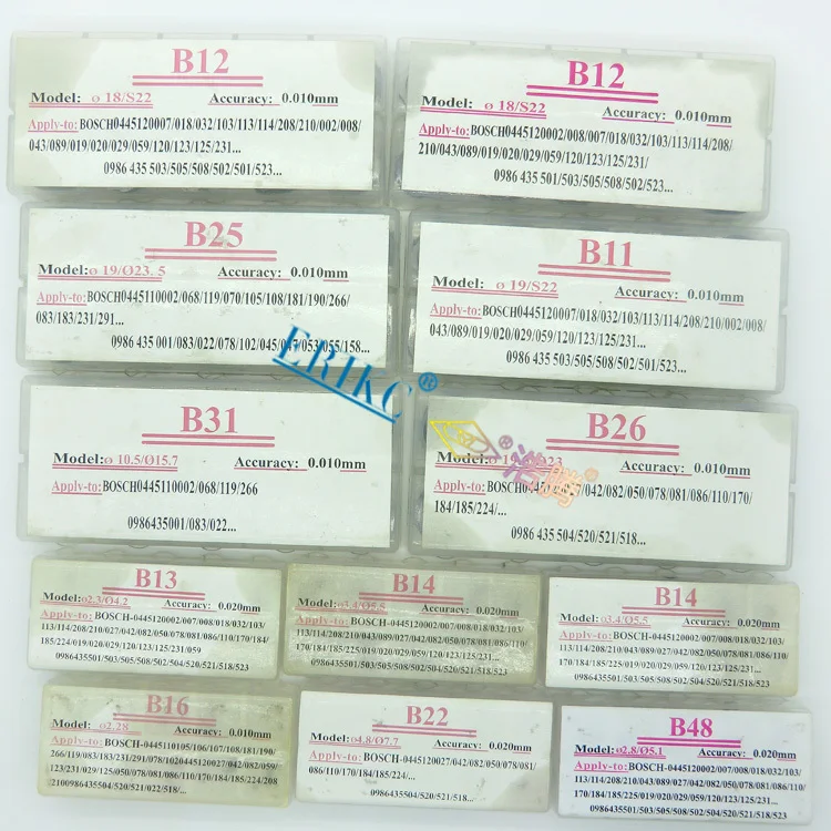 

Liseron ERIKC adjustment shim measurement, bOS/ch adjusting shim set, CR injector adjustment shims 600 PCS