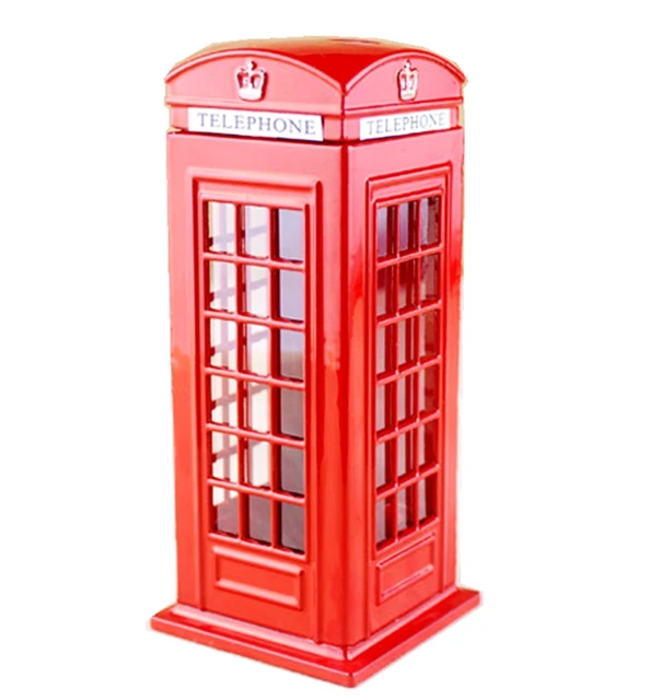 Hot British London Red Phone Booth Piggy Bank Children S Toy Hot British London Red Phone Booth Piggy Bank Children S Toy Money Box Home