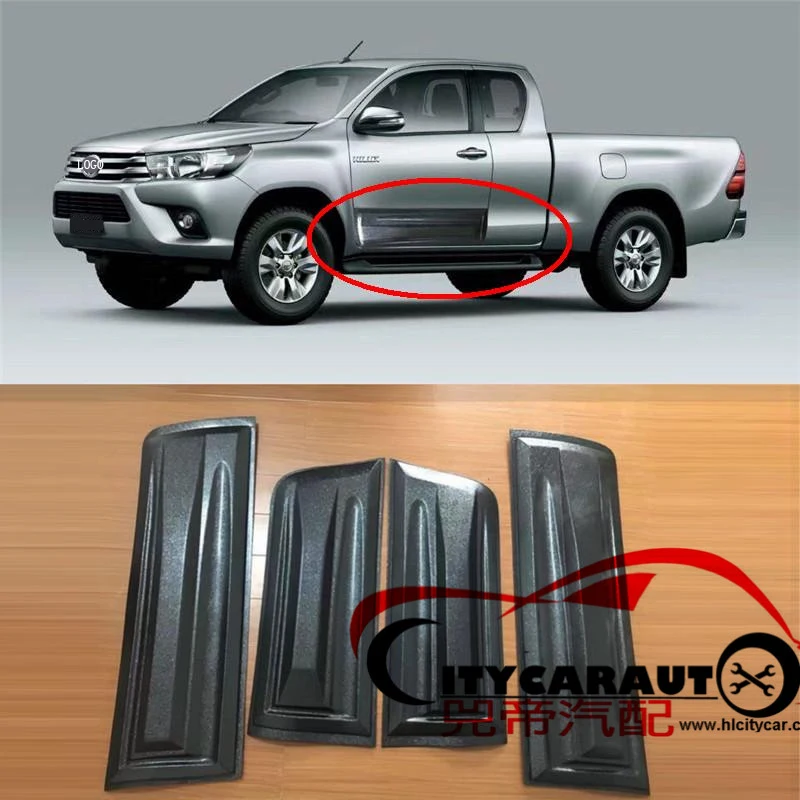 HIGH QUALITY LUXURY CAR STYLING MOULDINGS 4 4 ACCESSORIES SIDE DOOR PLATE STICKER TRD STICKER FOR