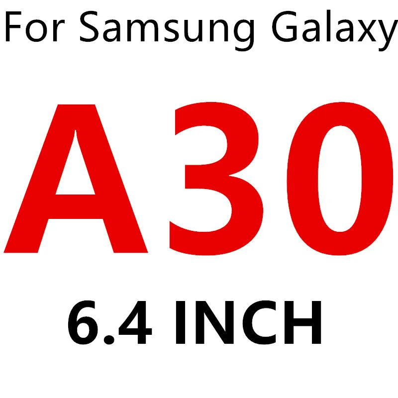 Для samsung Galaxy A30 A40 A50 A60 A70 M10 M20 A6 A8 J4 J6 A3 A5 A7 закаленное Стекло J1 J2 J3 J5 J7 Экран протектор - Цвет: A30