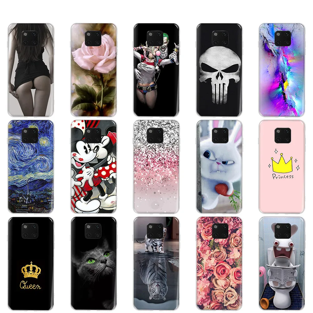 

Soft Case For Huawei Mate 20 Pro Case Cover Colorful Pattern Printing Phone Back Cover Fundas For Huawei Mate 20 Pro Mate20 Lite