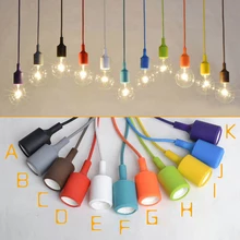 Ретро E27 выключатель света разъем Винтаж алюминиевая лампа болт крепления нитки поставляет античный Keyless кулон E27 бамперы для ламп с выключателем