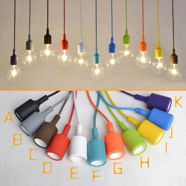 

Retro E27 Light Socket Vintage Aluminium Lamp Holder Screw Thread Supplies Antique Keyless Pendant E27 Bulbs Bases with switch