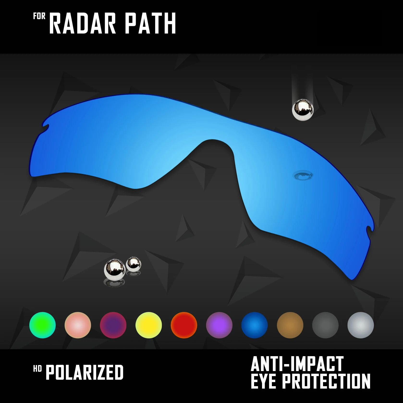 OOWLIT Lenses Replacements For Oakley Radar Path Sunglasses Polarized - Multi Colors