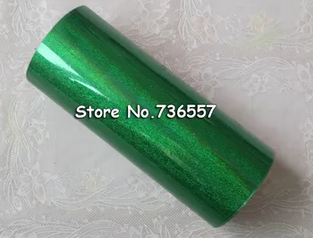 

Hot stamping foil Holographic foil hot stamping on paper or plastic 16cm x 120m green sand color