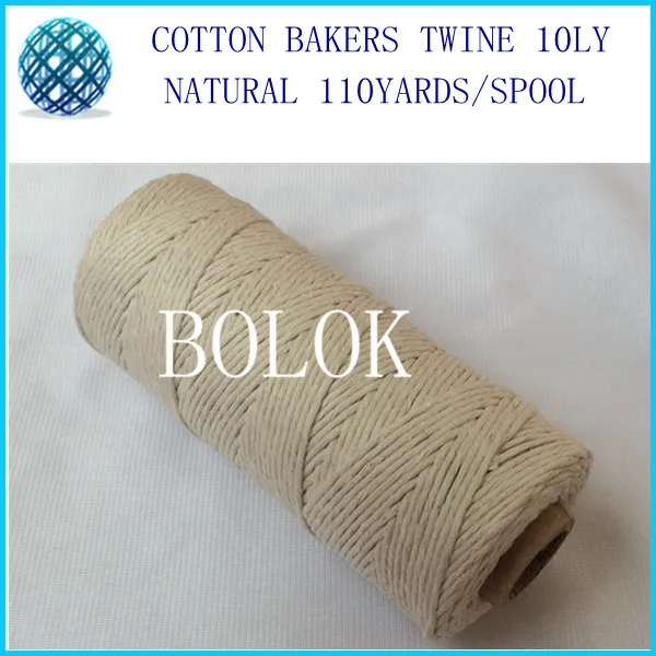 

3pcs/lot 300m 100% cotton natural color Cotton twine,plainl color bakers twine for all kinds packing such as food, sugar, meat