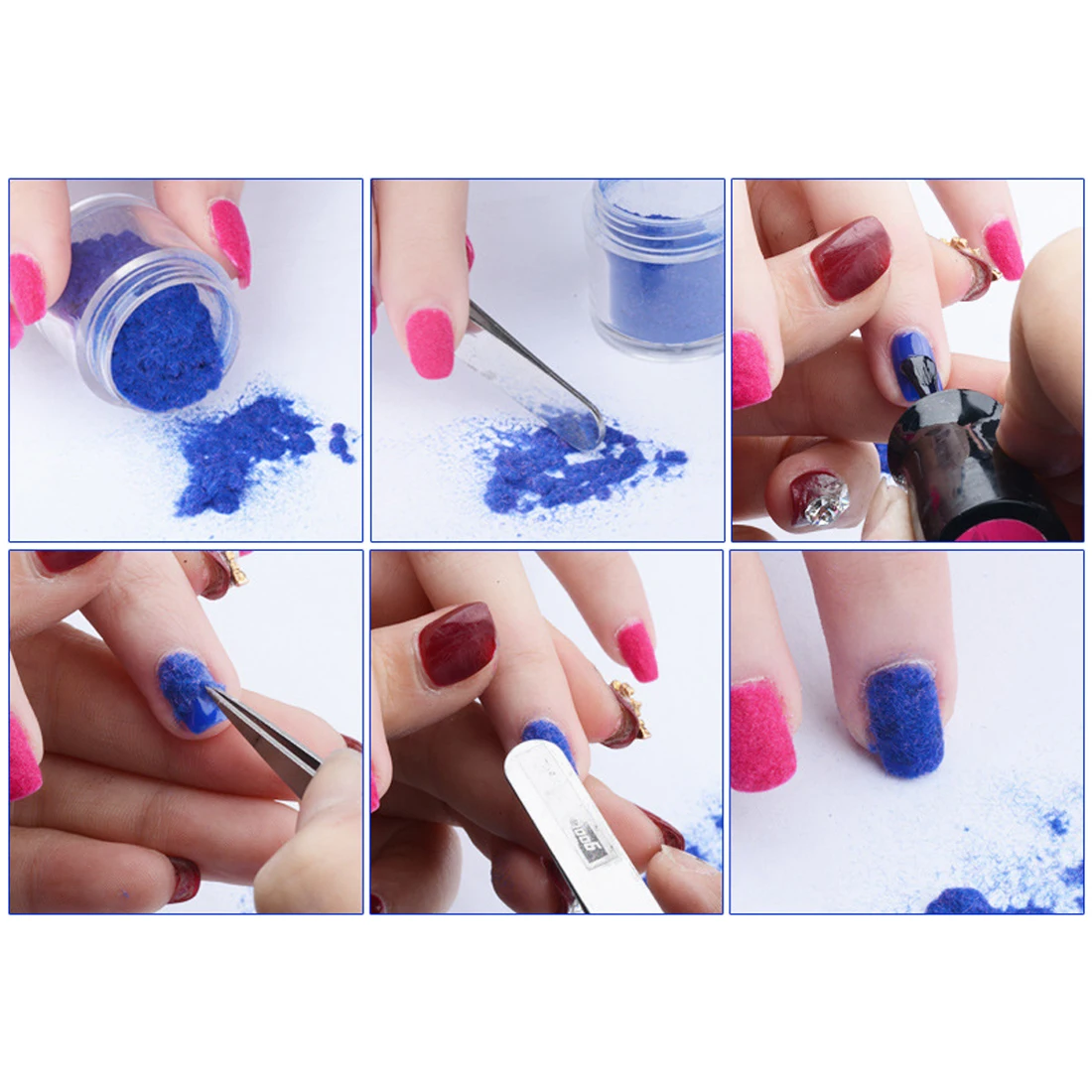 26 цветов DIY бархатный флокирующий порошок для бархатного маникюра дизайн ногтей лак акриловые порошки жидкости