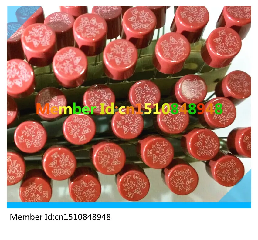 

100PCS/lot MICRO FUSE TR5 382 Miniature Slow Blow Radial Leads 382 3150MA 250V 3.15A 250V Cylindrical/Round fuse 382 T3.15A 250V