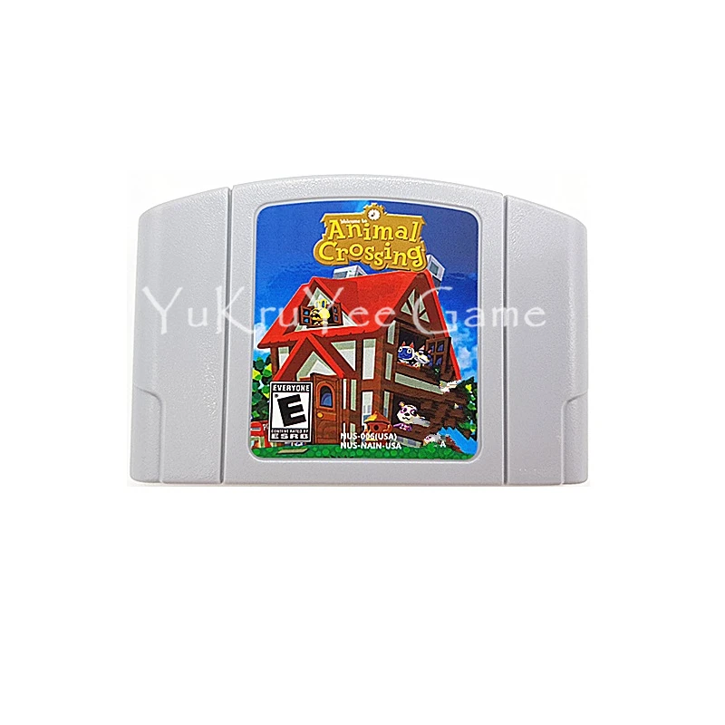 

Animal Crossing Video Game Cartridge Card for 64 Bit Console System English US NTSC Version