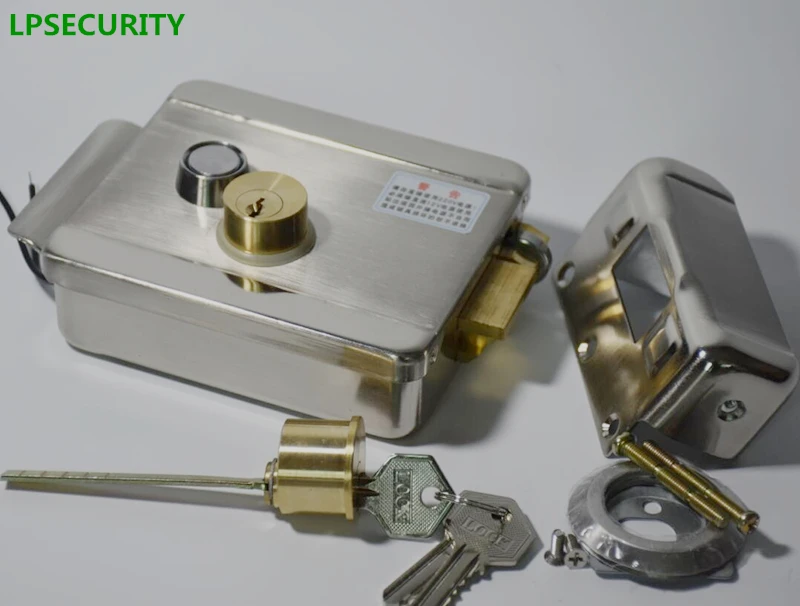 Single-Head Electric Control Door Lock Anti-Theft Security Lock for Access Entry Right Positive Electric Lock Door Lock Electric Control Lock