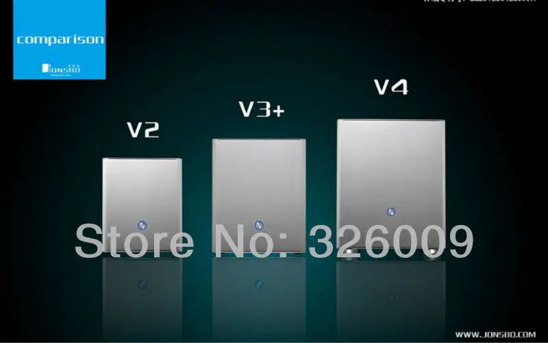 Оригинальный черный HTPC чехол Jonsbo V4B V4 MATX с полностью алюминиевым 1 5 мм 3 ''HDD USB3.0